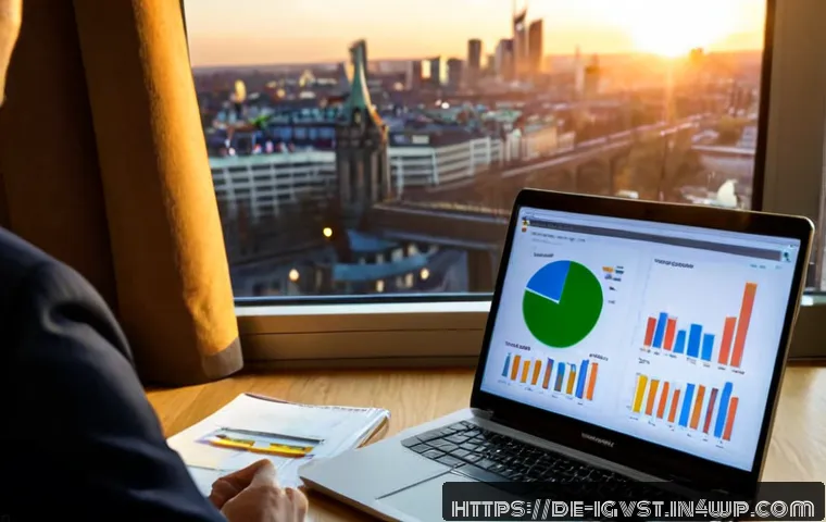 Home 17 성공적인 투자자를 위한 커리어 개발 전략 - Photorealistic career development scene for a successful investor, confident German professional in ...
