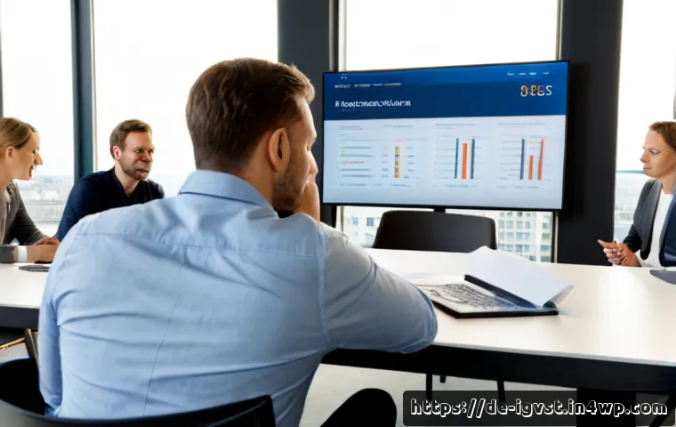 투자 후 스타트업의 운영 관리 방안 - Photorealistic post-investment startup operations meeting in a modern Berlin office, diverse German ...